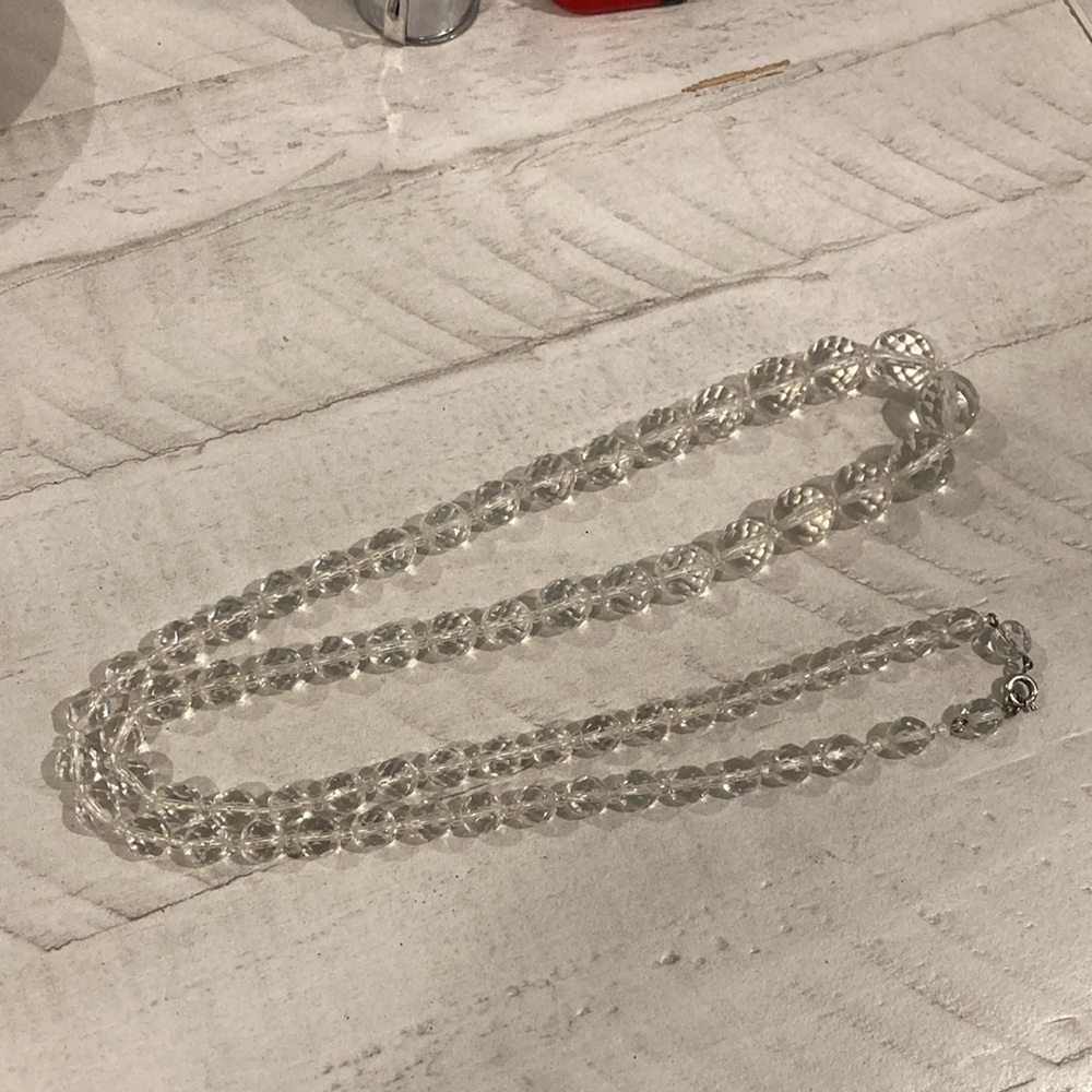 Art deco crystal necklace - Picture 6 of 7